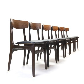 Set of 6 vintage Schiønning and Elgaard chairs