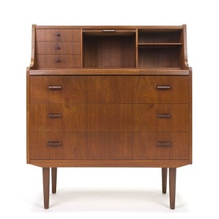 Teak Danish vintage secretary from the sixties