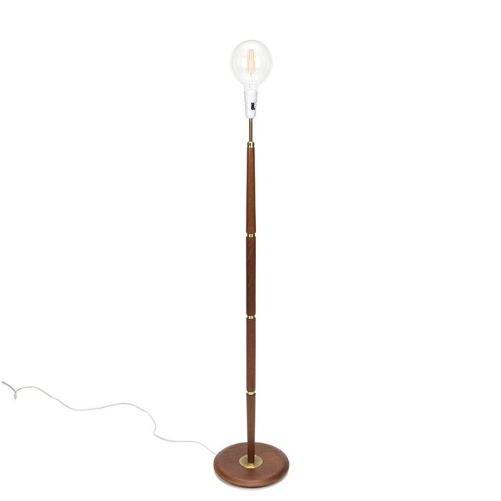 Vintage Danish teak floor lamp sixties