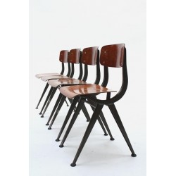 Industrial childrens chairs set of 4