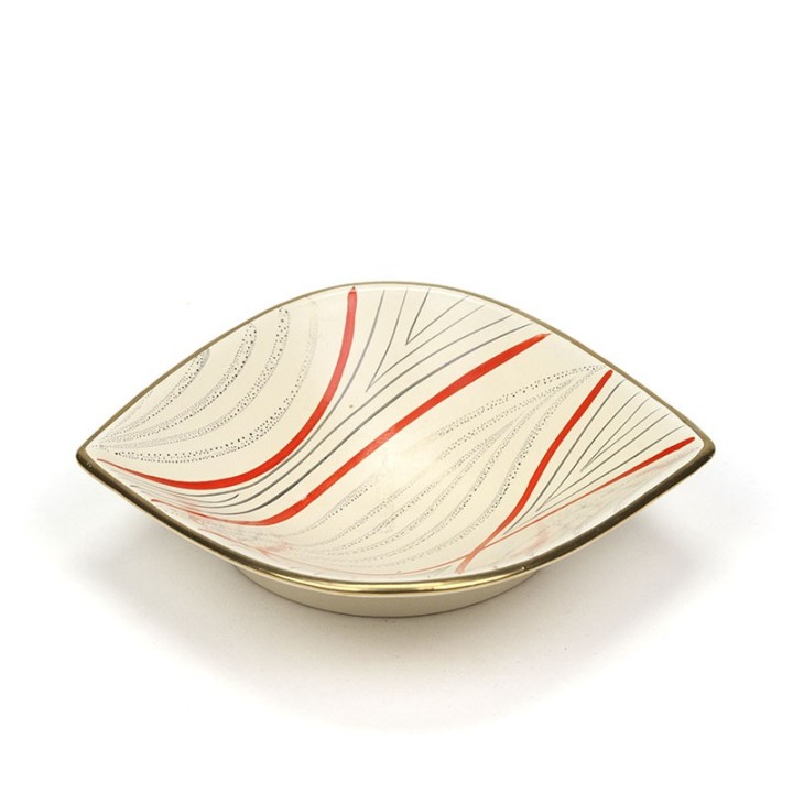 Small earthenware vintage bowl from the 50s