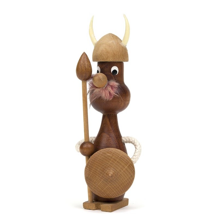 Noorse kleine vintage Viking van teak