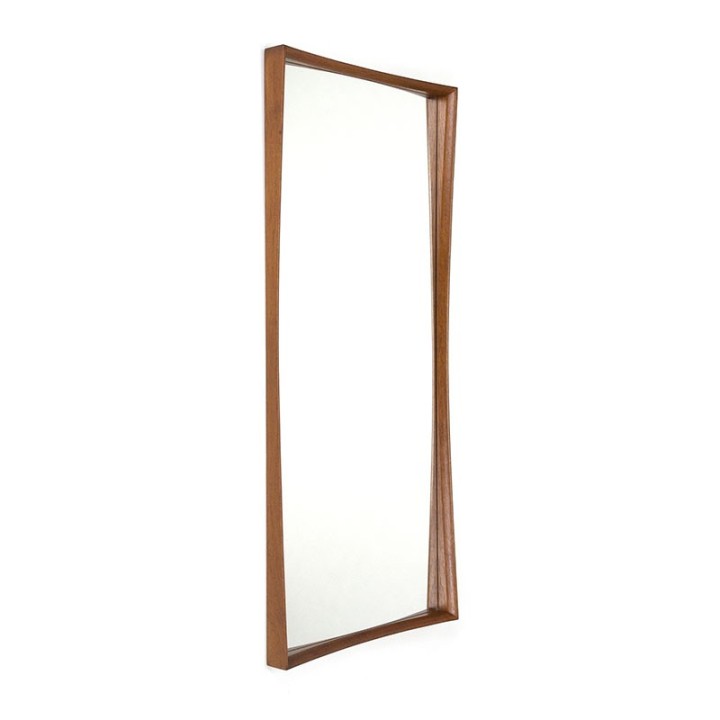 Danish mirror with teak edge vintage sixties