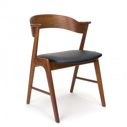Teakhouten vintage model 32 stoel ontwerp Kai Kristiansen