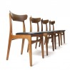 Set of 4 vintage Schiønning and Elgaard chairs