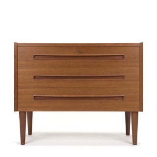 Danish luxury vintage chest of drawers with 3 drawers