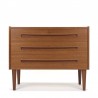 Danish luxury vintage chest of drawers with 3 drawers