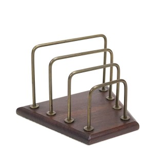 Danish vintage letter holder in teak