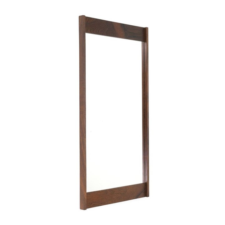 Palissander houten vintage Deense spiegel