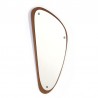 Small Danish vintage mirror with organic shape