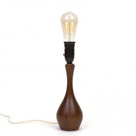 Teakhouten vintage Deense tafellamp