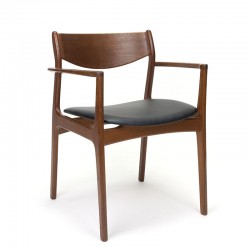 Vintage teak chair with armrest design P.E. Jørgensen