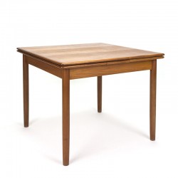 Square model vintage Danish dining table extendable
