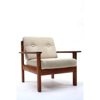 Teakhouten fauteuil - Retro Studio