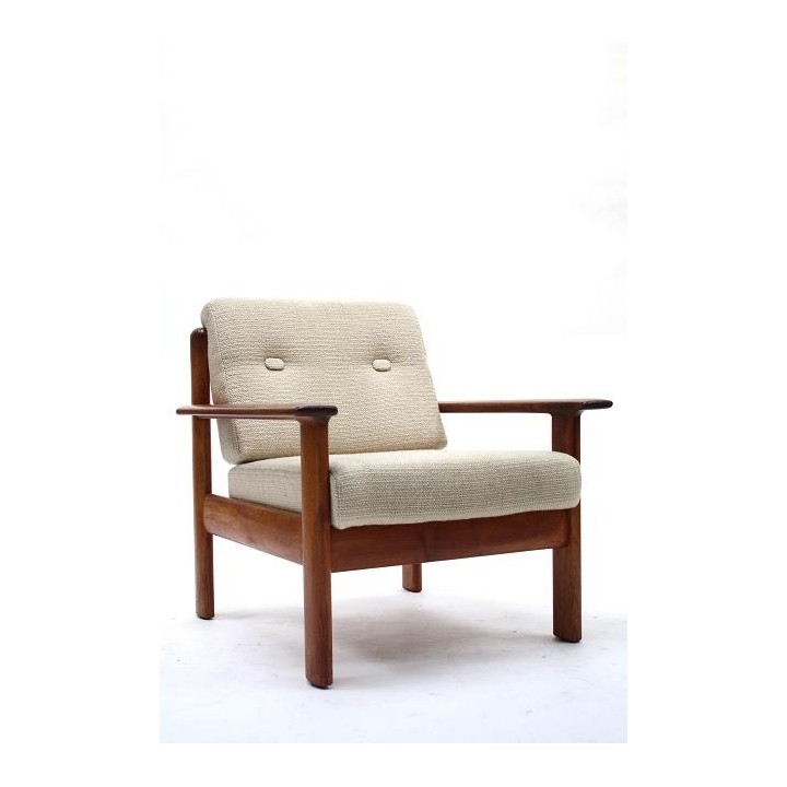 Teakhouten fauteuil - Retro Studio