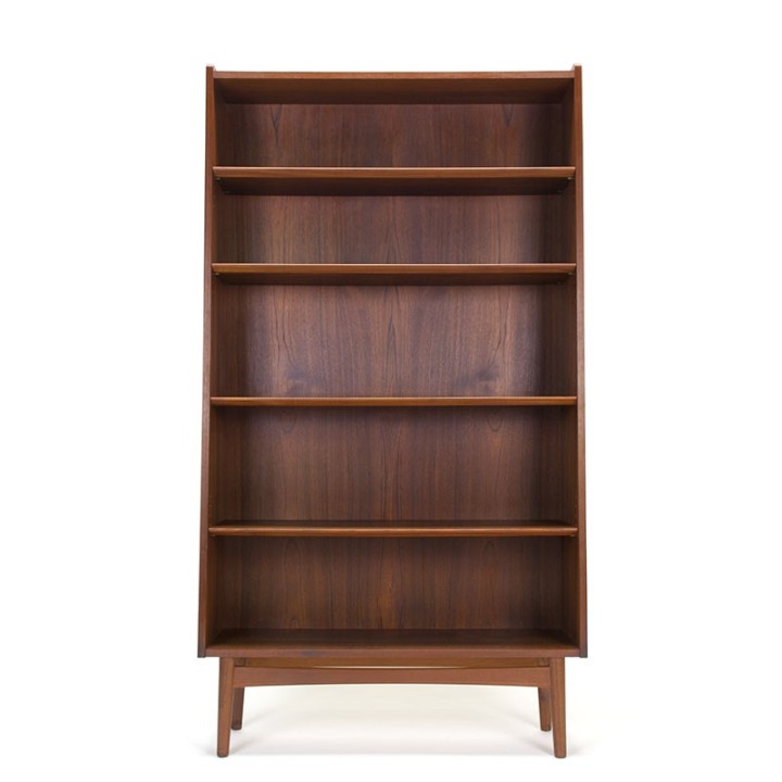 Teak Danish vintage bookcase design Johannes Sorth