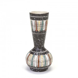 Vintage earthenware 50s flower vase