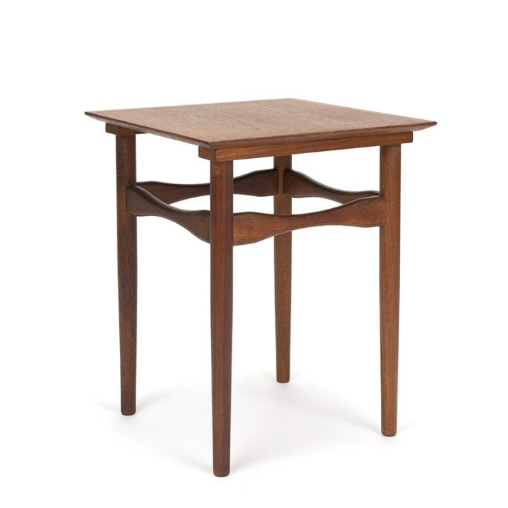 Teakhouten Deense vintage plantentafel