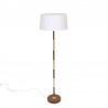 Danish floor lamp vintage with brass and teak