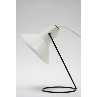 Tafellamp jaren 50/60 witte kap - Retro Studio