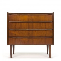 Teak vintage Danish chest of drawers in the sixties