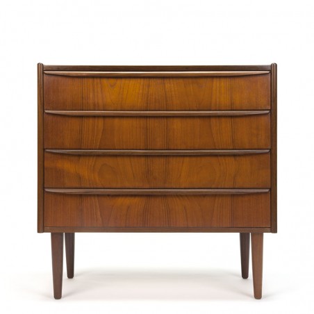Teak vintage Danish chest of drawers in the sixties