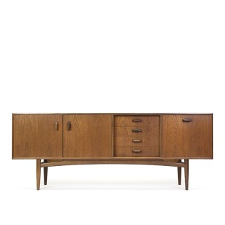 Vintage sideboard in teak design Victor Wilkins