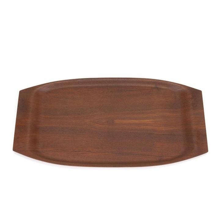 Oval model vintage tray in teak