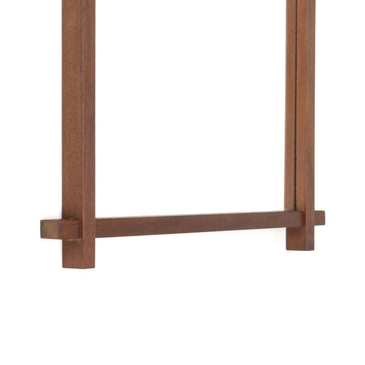 Deense teakhouten vintage spiegel jaren zestig