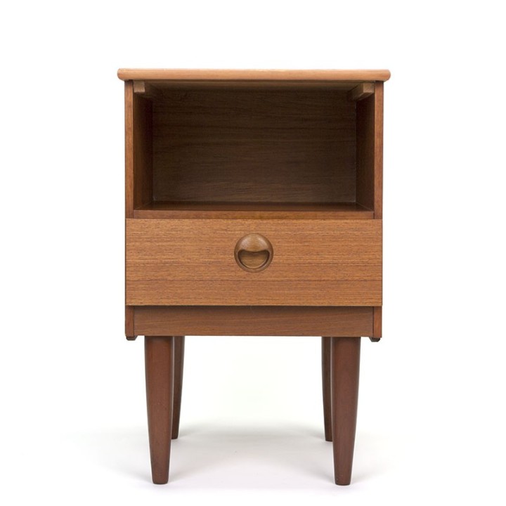 Teak bedside table sixties vintage