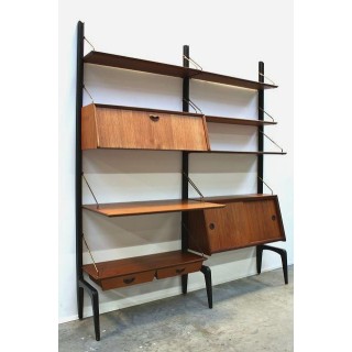 Webe wall system teak - Retro Studio