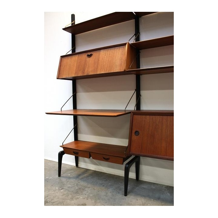 Webe wandsysteem teak - Retro Studio