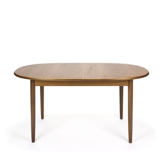 Vintage eettafel uitschuifbaar ovaal model