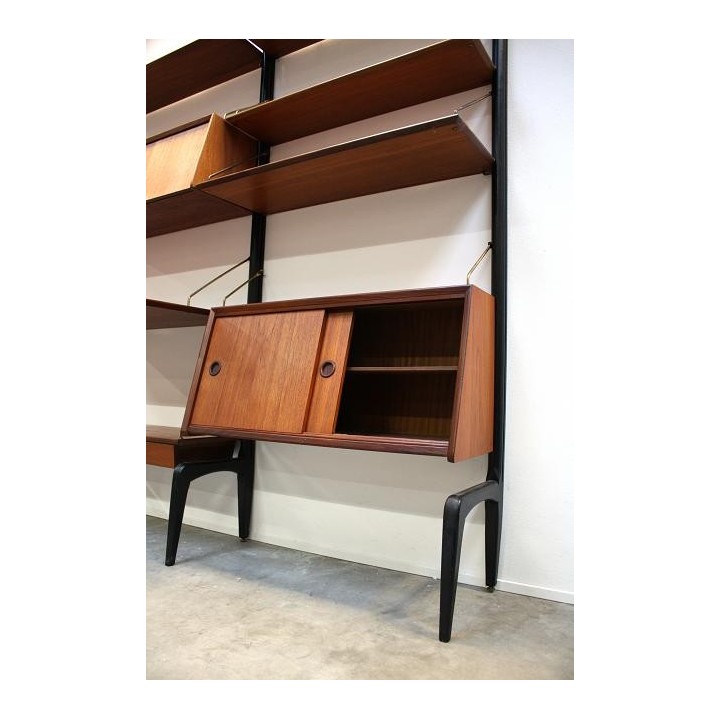Webe wandsysteem teak - Retro Studio