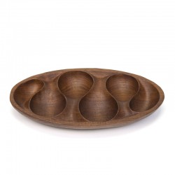 Vintage design bowl made of teak