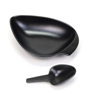 Nederlands vintage keramiek schaaltje met schepje