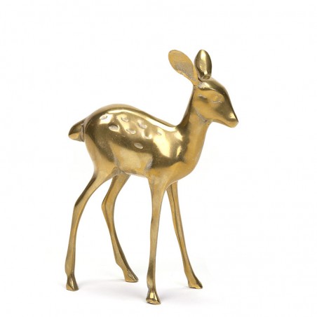 Vintage brass deer from the sixties