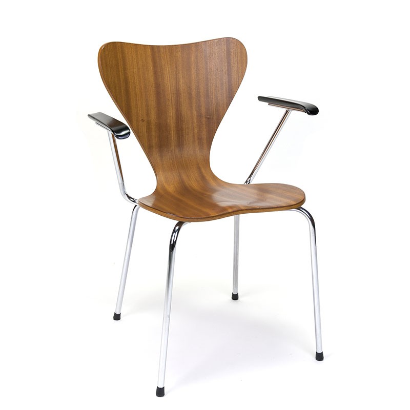 halen mineraal Pardon Deense vintage stoel in stijl van Arne Jacobsen - Retro