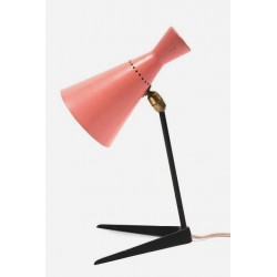 Pink table lamp 1950's