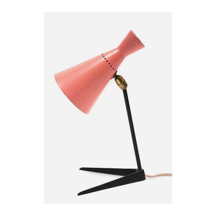 Pink table lamp 1950's - Retro Studio