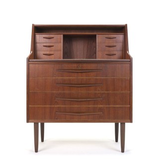 Vintage Danish mid-century teak secretary