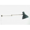 Blauwe jaren 50/60 wandlamp