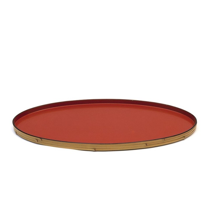 Vintage Japanese bamboo look tray