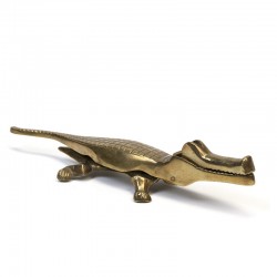 Vintage brass nutcracker crocodile