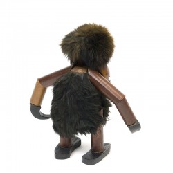 Vintage teak troll monkey in Kay Bojesen style