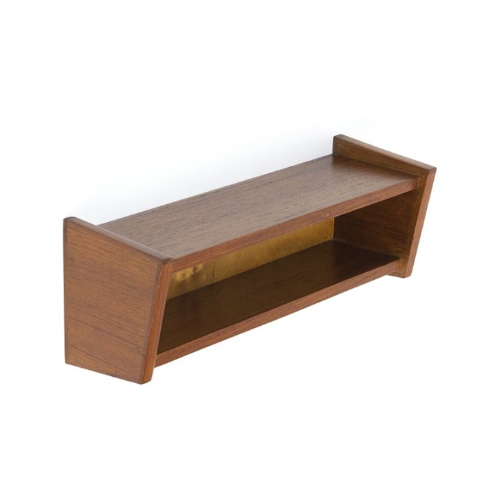 Danish teak vintage wall shelf