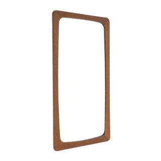 Rectangular model Danish vintage teak mirror