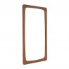 Rectangular model Danish vintage teak mirror
