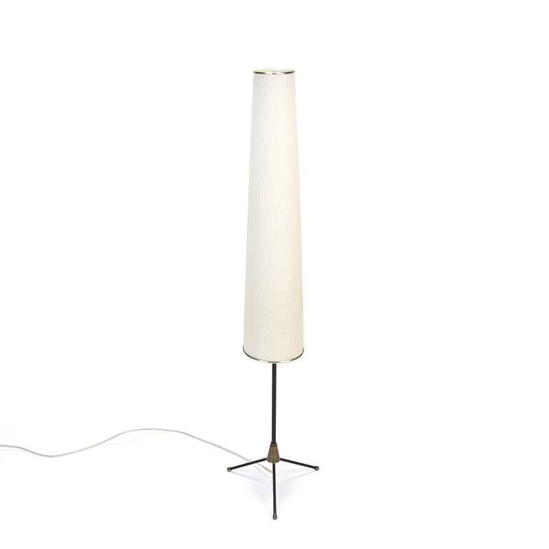 Verlating meesterwerk Snoep Vintage vloerlamp met hoge lampenkap - Retro Studio