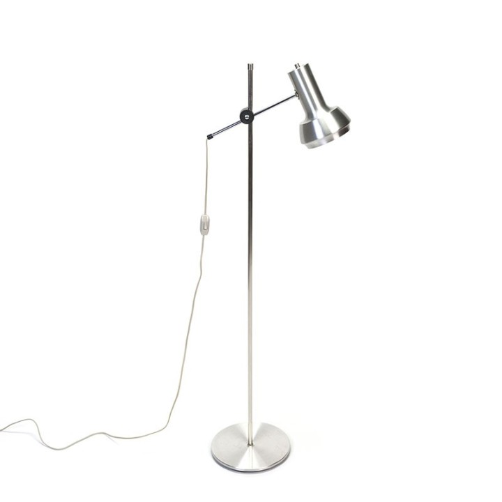 Aluminum vintage floor lamp